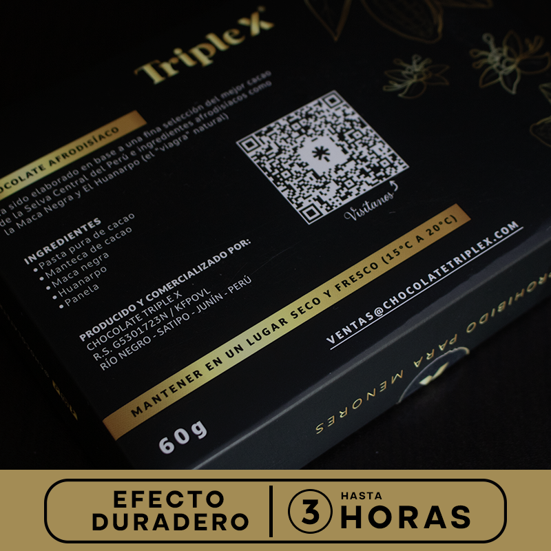 CAJA DE CHOCOLATE PREMIUM AFRODISIACO TRIPLE X®