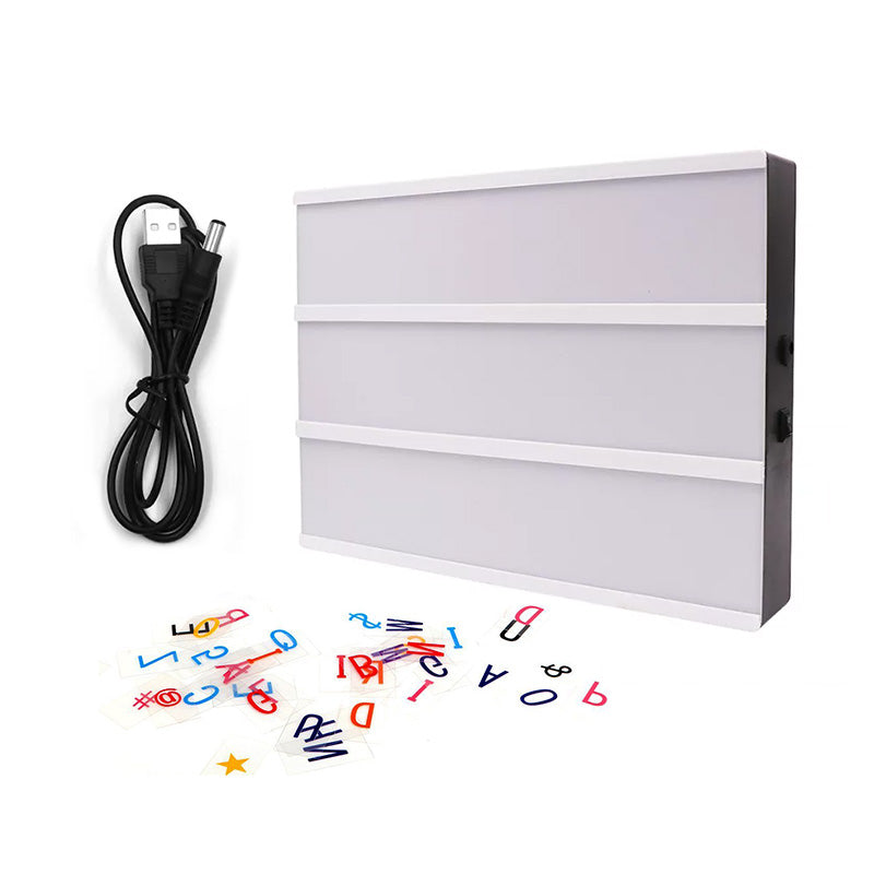 PIZARRA DECORATIVA LED CON LETRAS