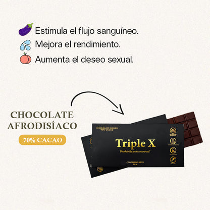 CAJA DE CHOCOLATE PREMIUM AFRODISIACO TRIPLE X®