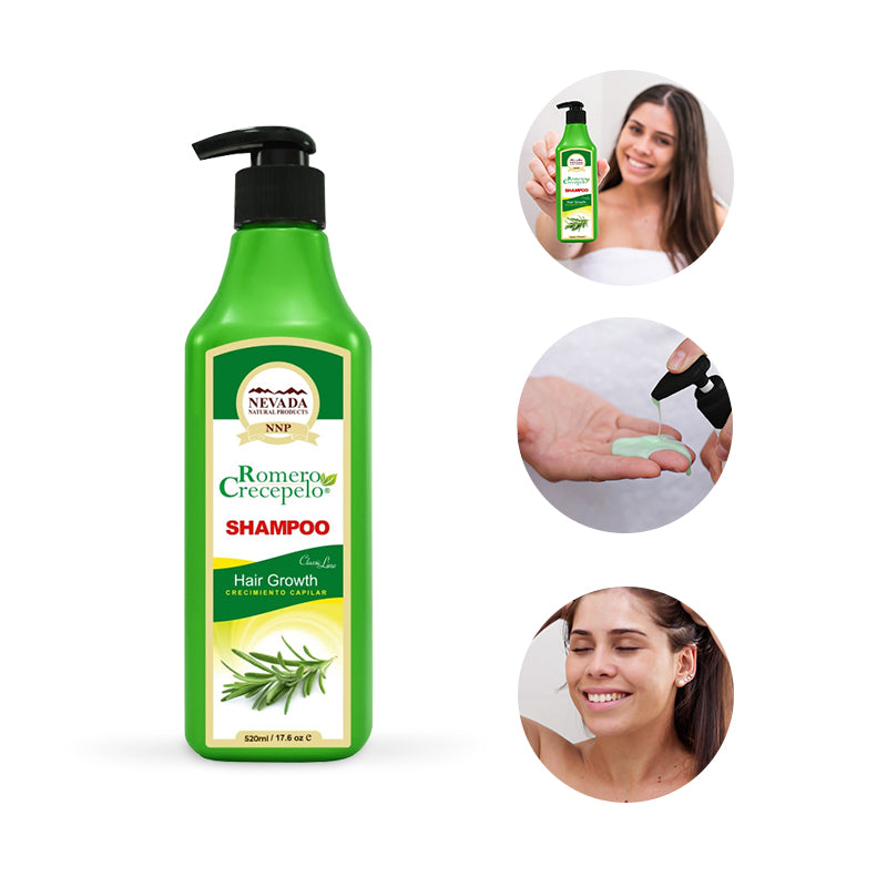 SHAMPOO CON EXTRACTO DE ROMERO PARA EL CRECIMIENTO CAPILAR