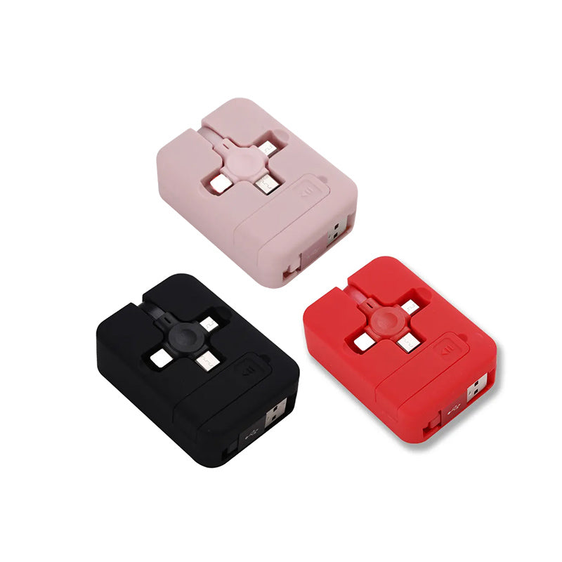 CABLE CARGADOR 3 EN 1 (iPhone, Tipo C y V8)