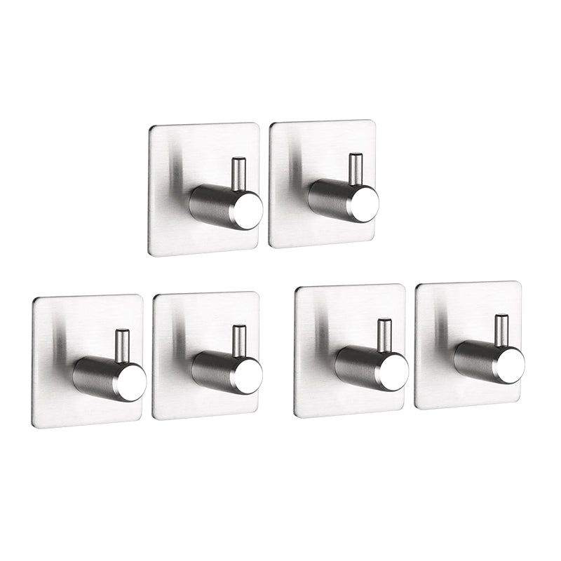 PACK DE COLGADORES AUTOADHESIVOS DE ACERO INOXIDABLE (2 UND)